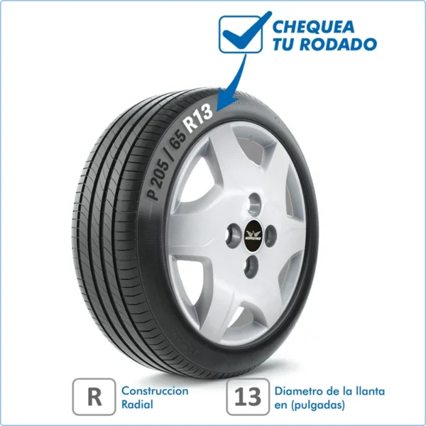 Taza Chevrolet Celta Ls 11/-> 13 Pulg - Image 2