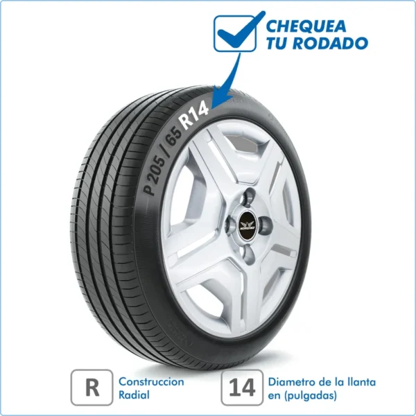 Taza Chevrolet Onix Prisma 17/-> 14 Pulg - Image 2