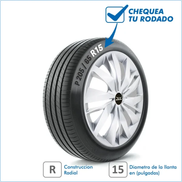 Taza Peugeot 208 20/-> 15 Pulg - Image 2