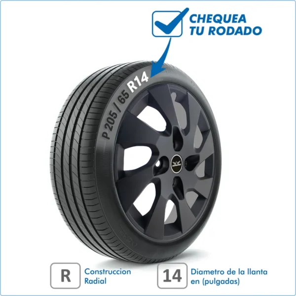 Taza Universal Prionix 14 Pulg Negro Mate - Image 2