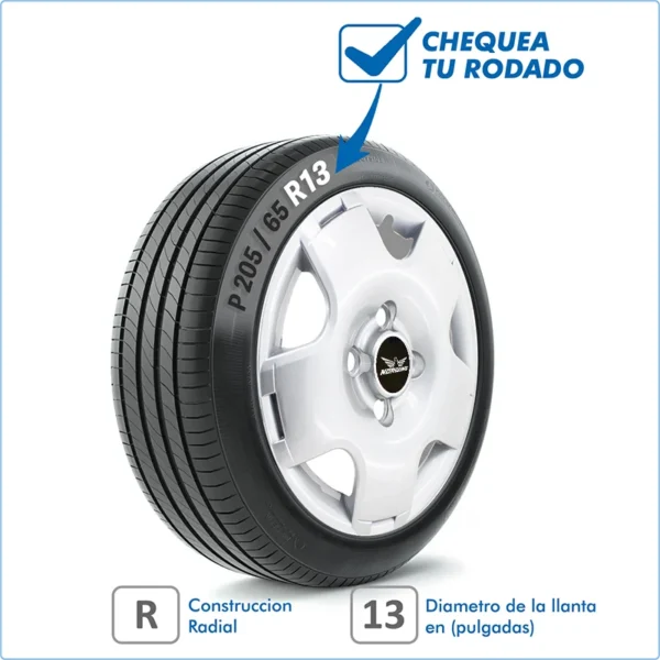 Taza Vw Gol G4 06/14 13 Pulg - Image 2