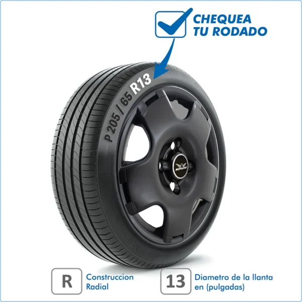 Taza Vw Gol G4 06/14 13 Pulg Satinada - Image 2