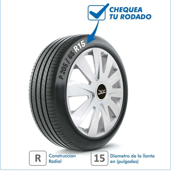 Taza Vw Suran G2 10/15 15 Pulg - Image 2
