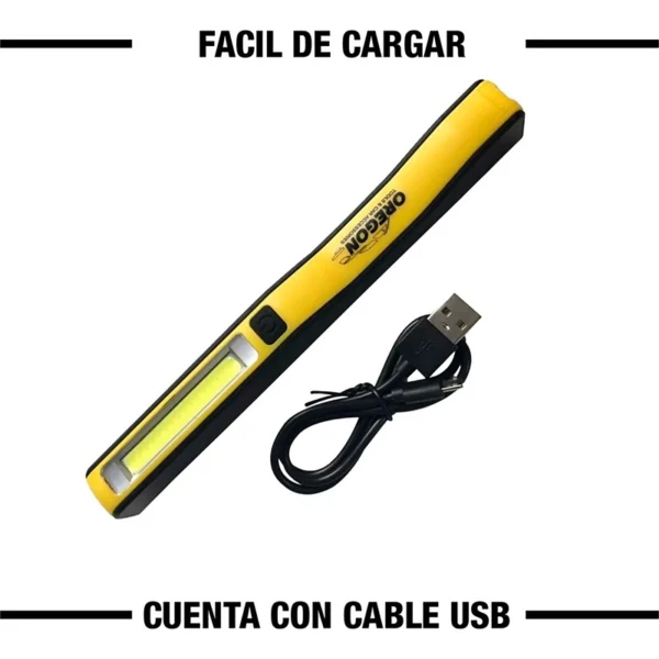 Linterna Recargable Usb Led Cob Emergencia Trabajo 2 - Image 4