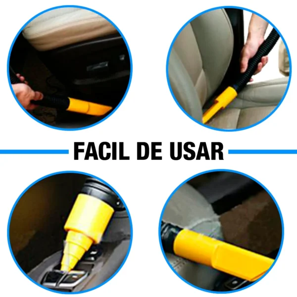 Aspiradora Universal Mini Tacho Amarillo 12V 90W - Image 3