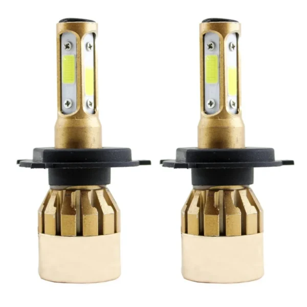 Kit Cree Led Cob S6 4D H4 6 Gen Revolution 4 Caras 12V