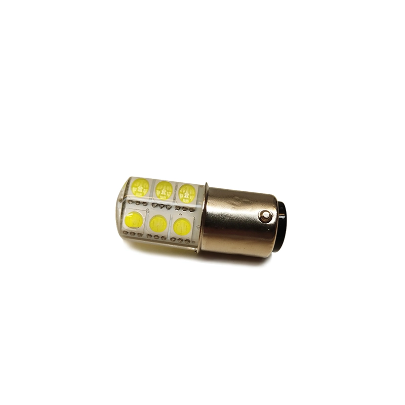 Lampara Led Siliconado 2 Polos (Patas Desparejas)  P21/5W Blanco 12V