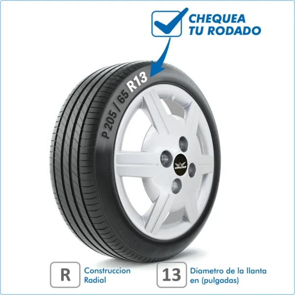 Taza Chevrolet Corsa Classic 99/11 13 Pulg - Image 2