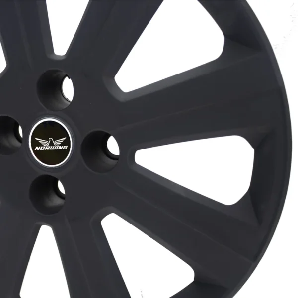 Taza Chevrolet Agile 09/15 15 Pulg Negro Mate - Image 3