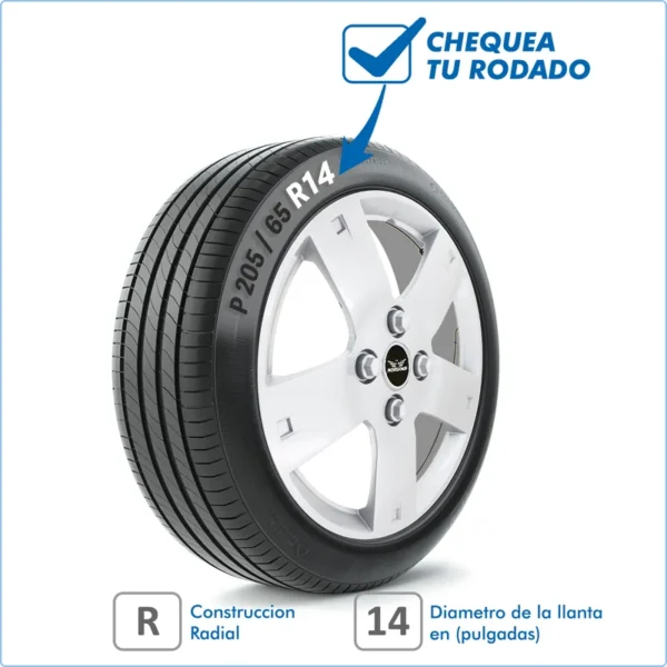 Taza Chevrolet Aveo 09/-> 14 Pulg - Image 2