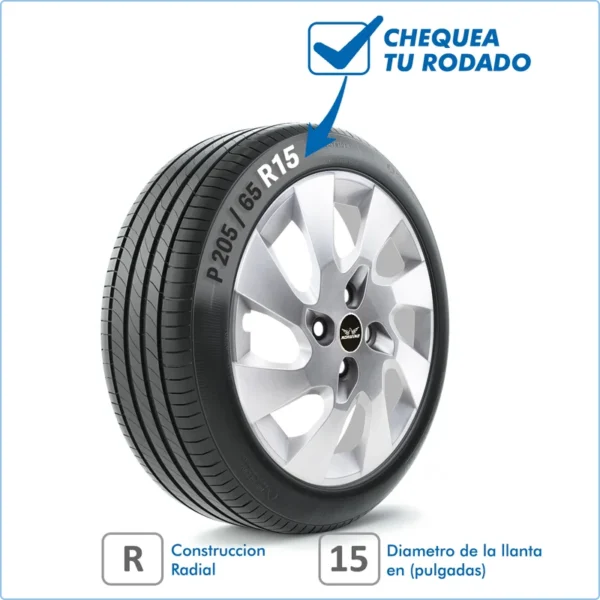 Taza Chevrolet Onix Prisma Agile 13/15 15 Pulg - Image 2