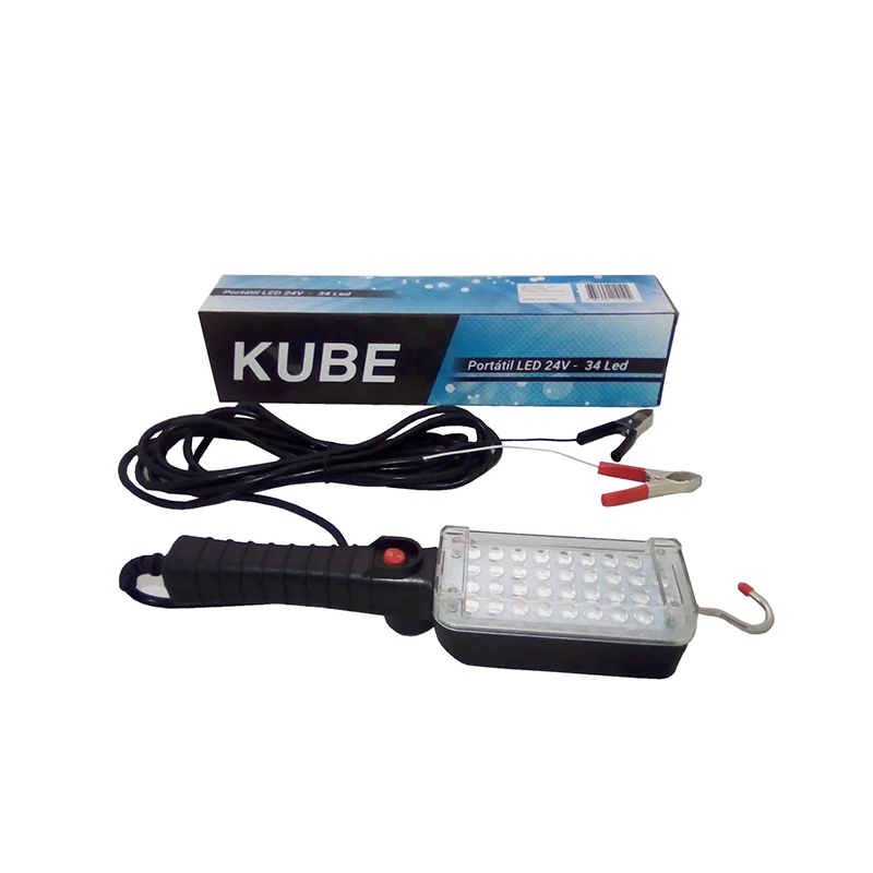 Lampara Luz Portatil Led Cob 24V C/Clip Y Cable 5M 24V
