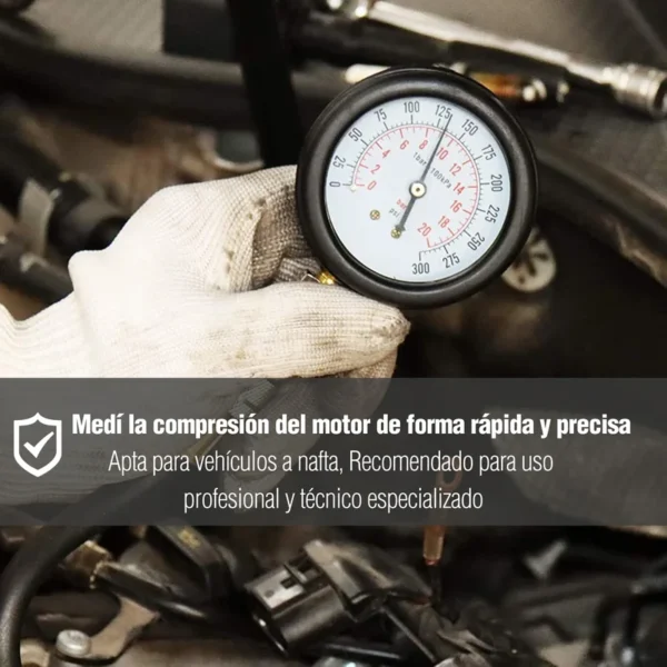 Kit Medidor Compresión para Motores Nafteros con Manómetro - Image 3