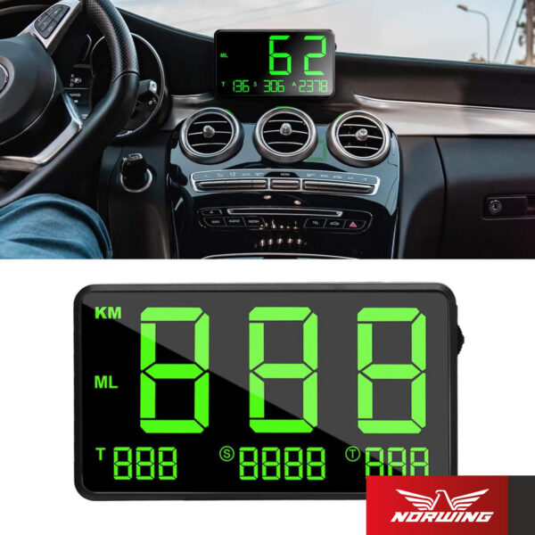 Velocímetro Digital GPS Universal Pantalla LED Verde USB - Image 3
