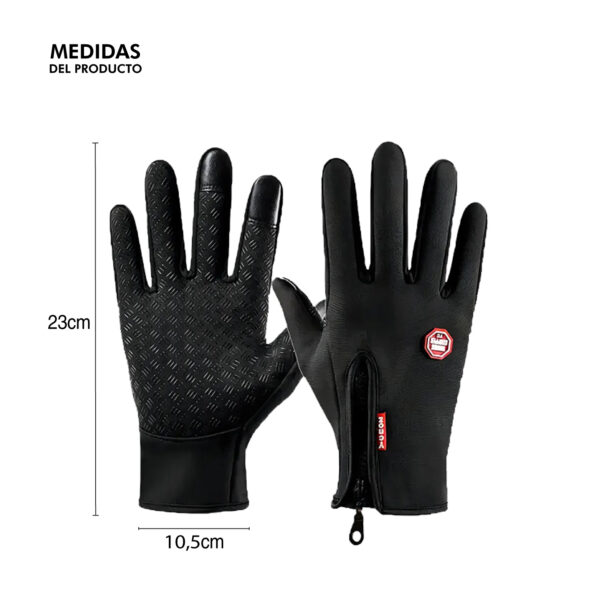 Guantes Térmicos Impermeables Talle XL Moto Táctiles Antideslizantes - Image 2
