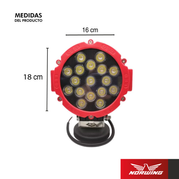 Faro Led Redondo 7 Pulgadas Off Road 4x4 - Image 2