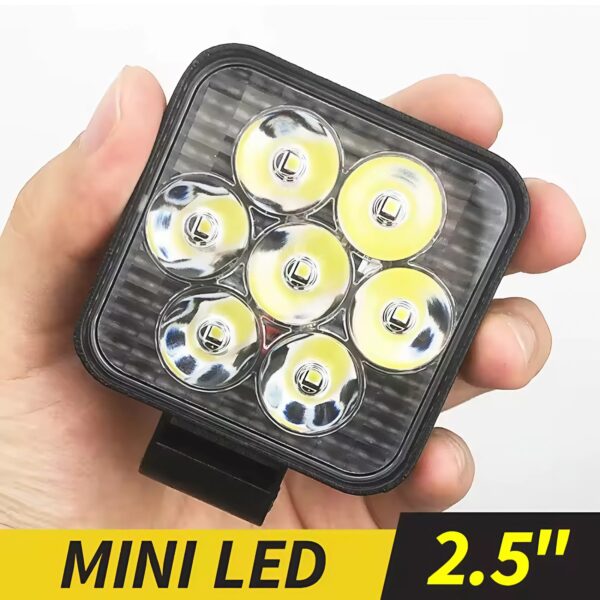 Faro LED Cuadrado 7 Leds 21W 12V 24V Universal - Image 5